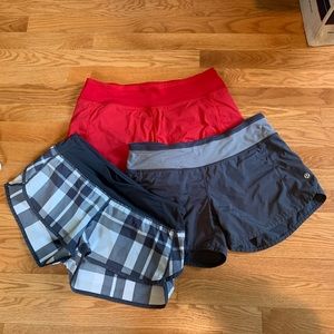 Lululemon shorts 3 PAIR BUNDLE!